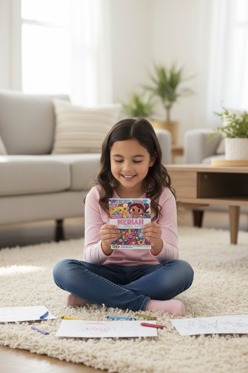 Neriah personal coloring pages