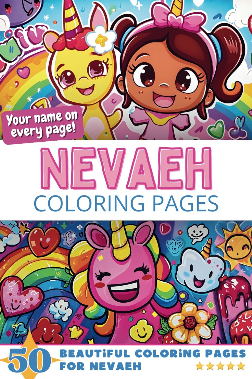 Nevaeh Coloring Book Cover