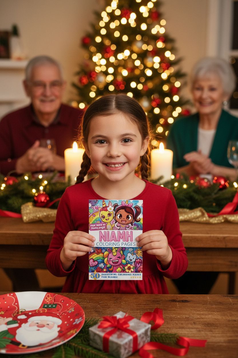 Niamh Christmas coloring pages gift