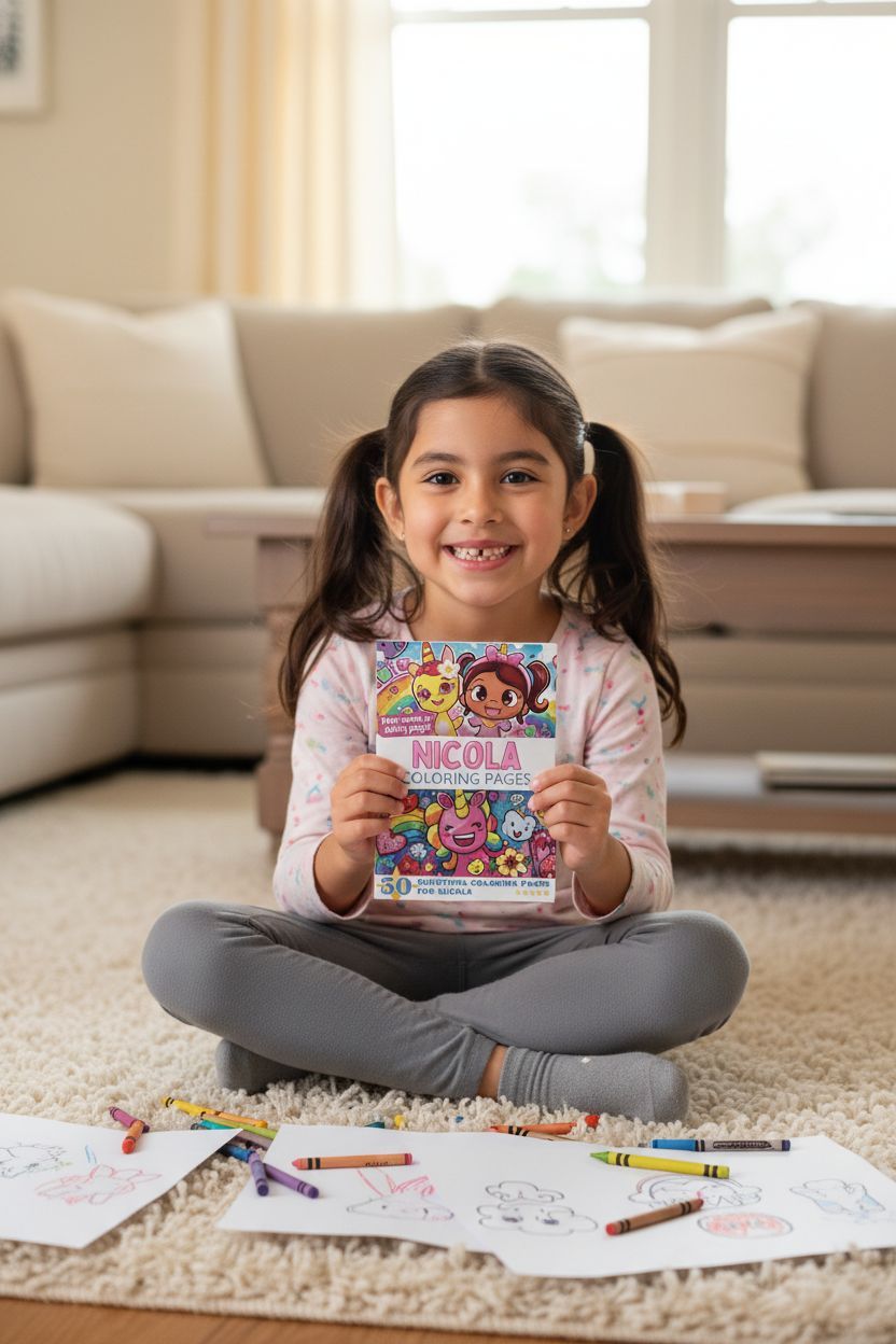 Nicola personal coloring pages