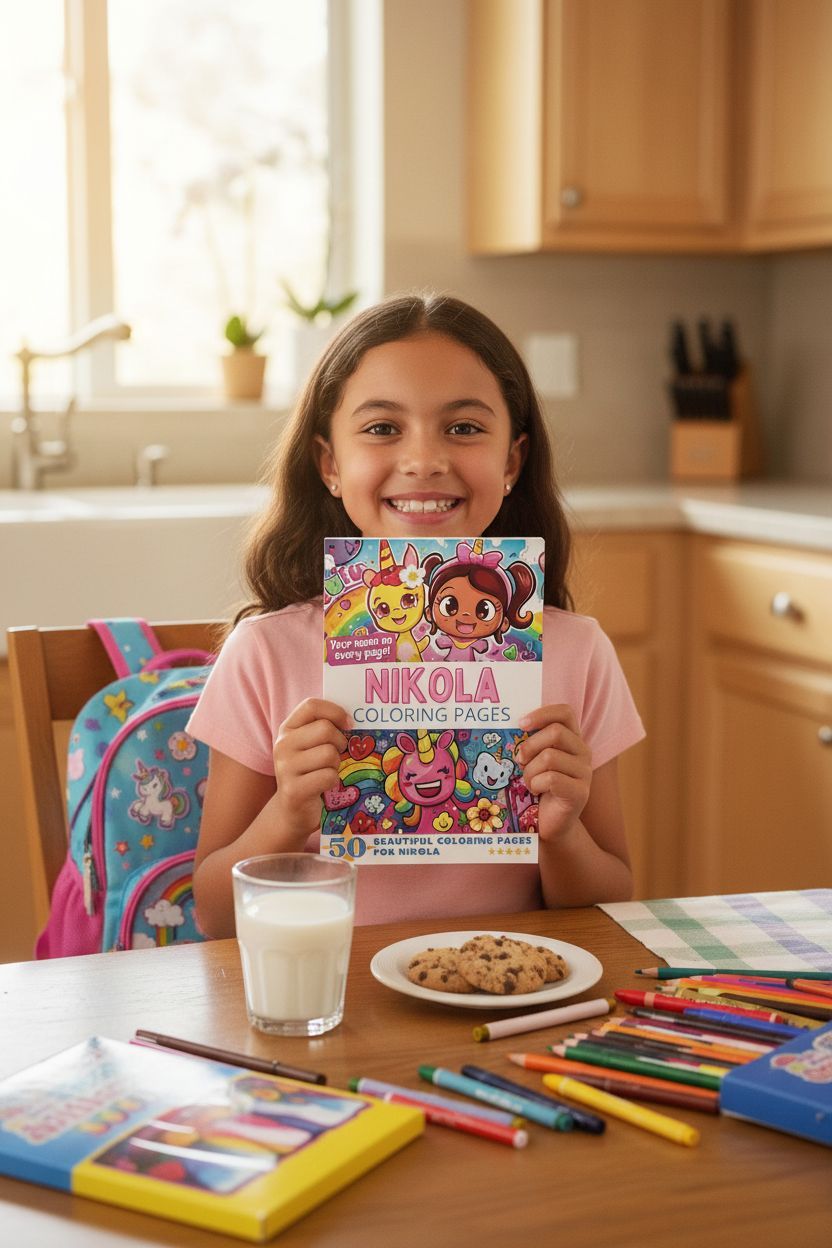 Nikola personal coloring pages