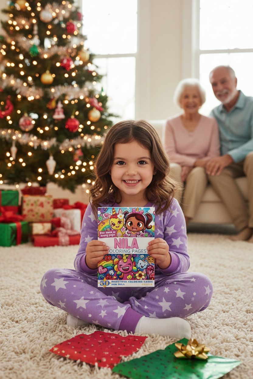 Nila Christmas coloring pages gift