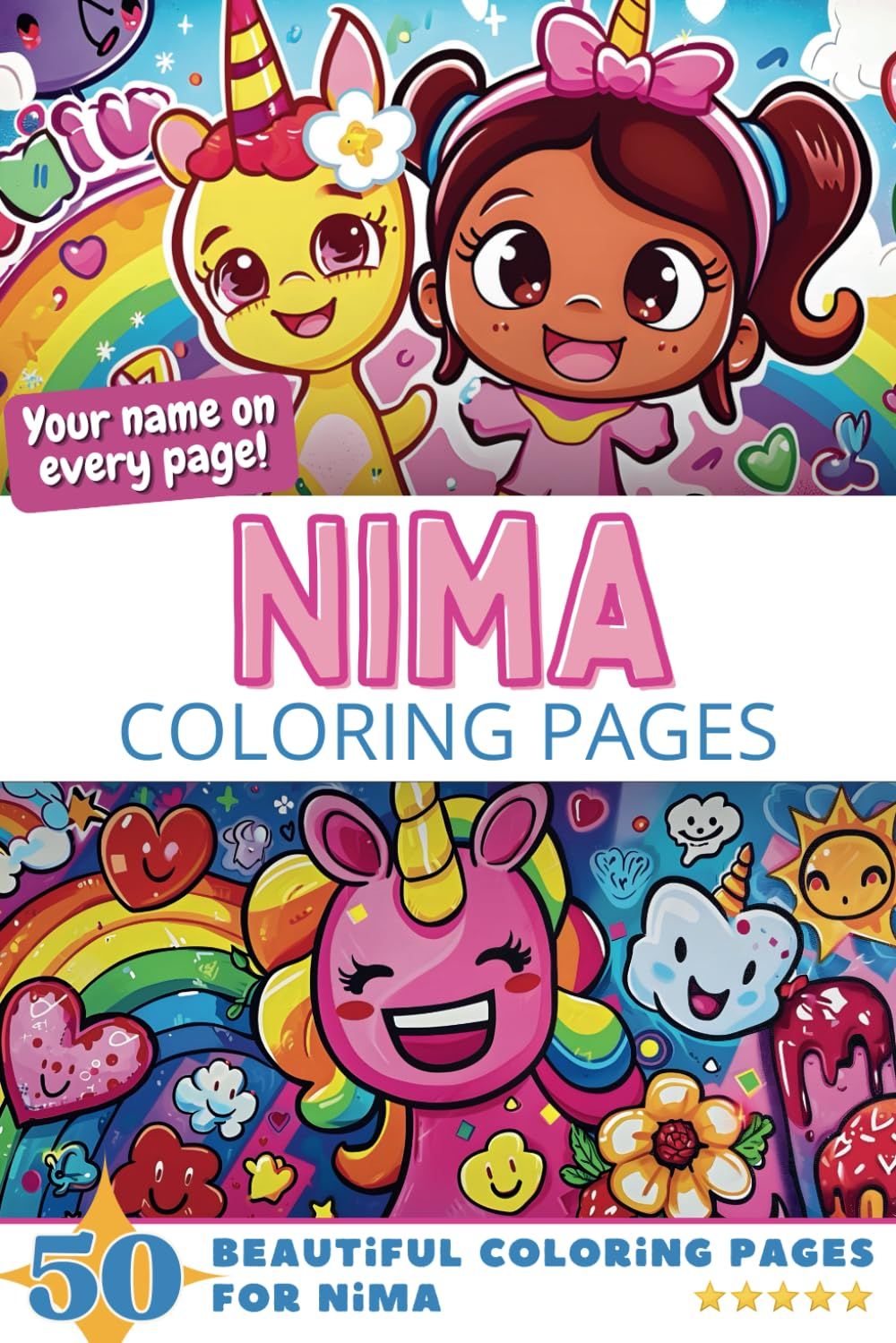 Nima Coloring Book Cover