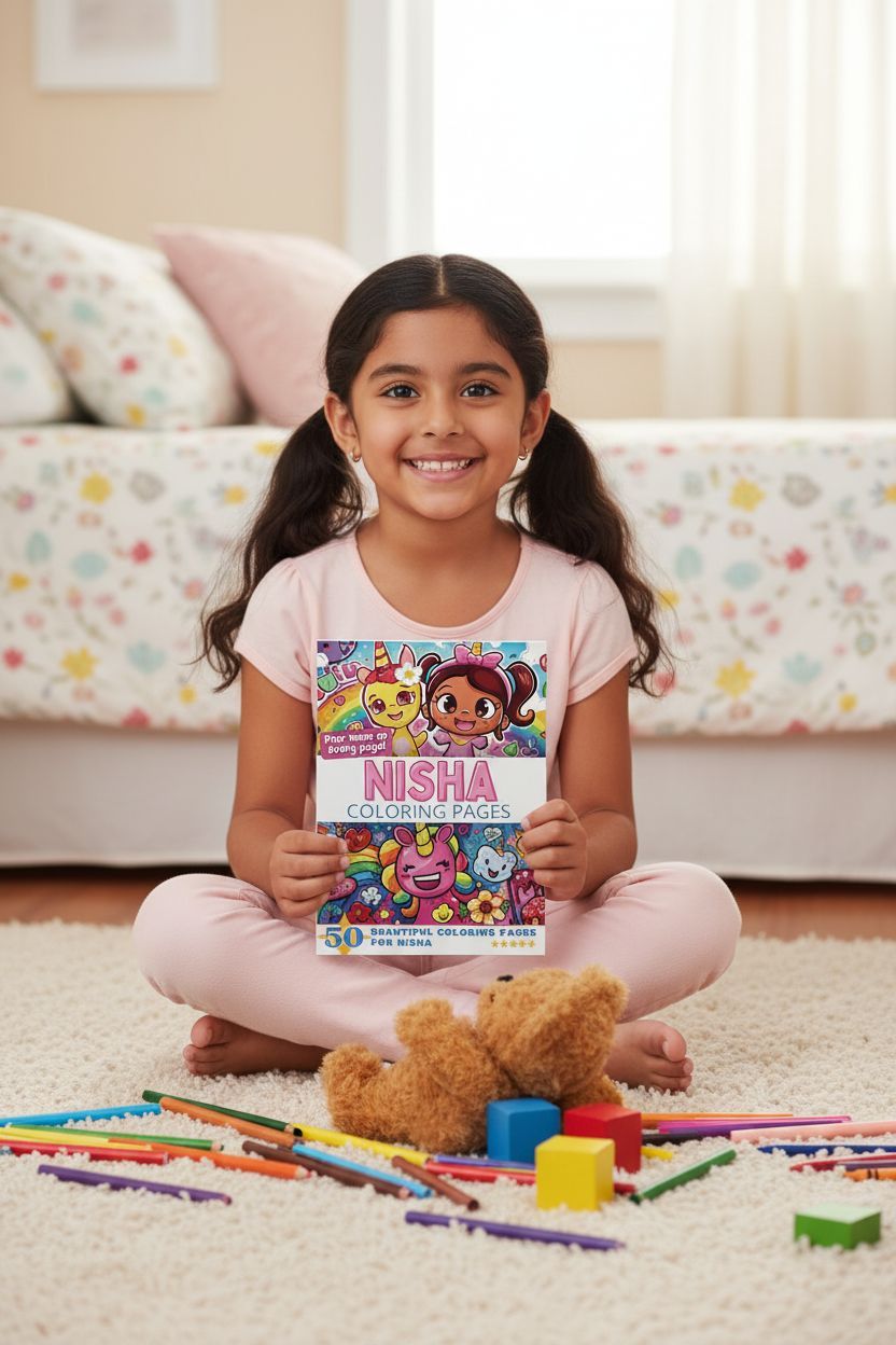 Nisha personal coloring pages