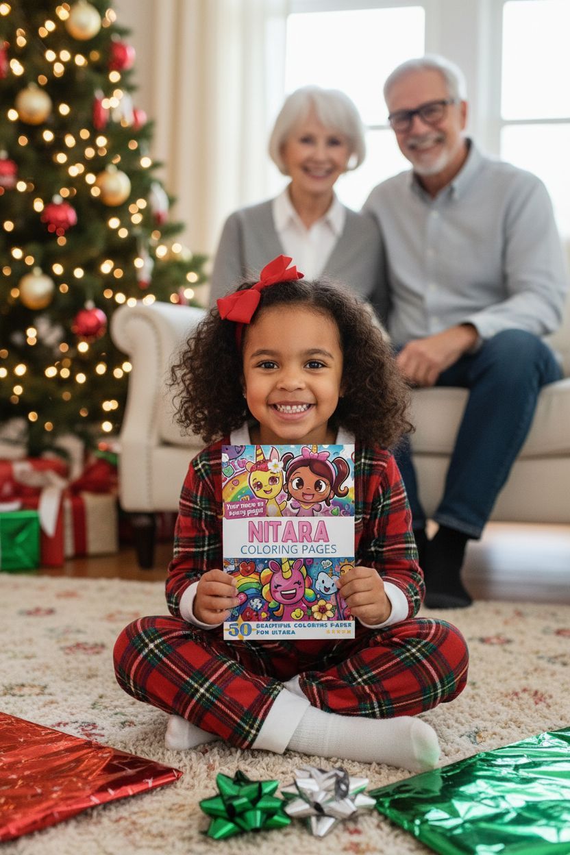 Nitara Christmas coloring pages gift