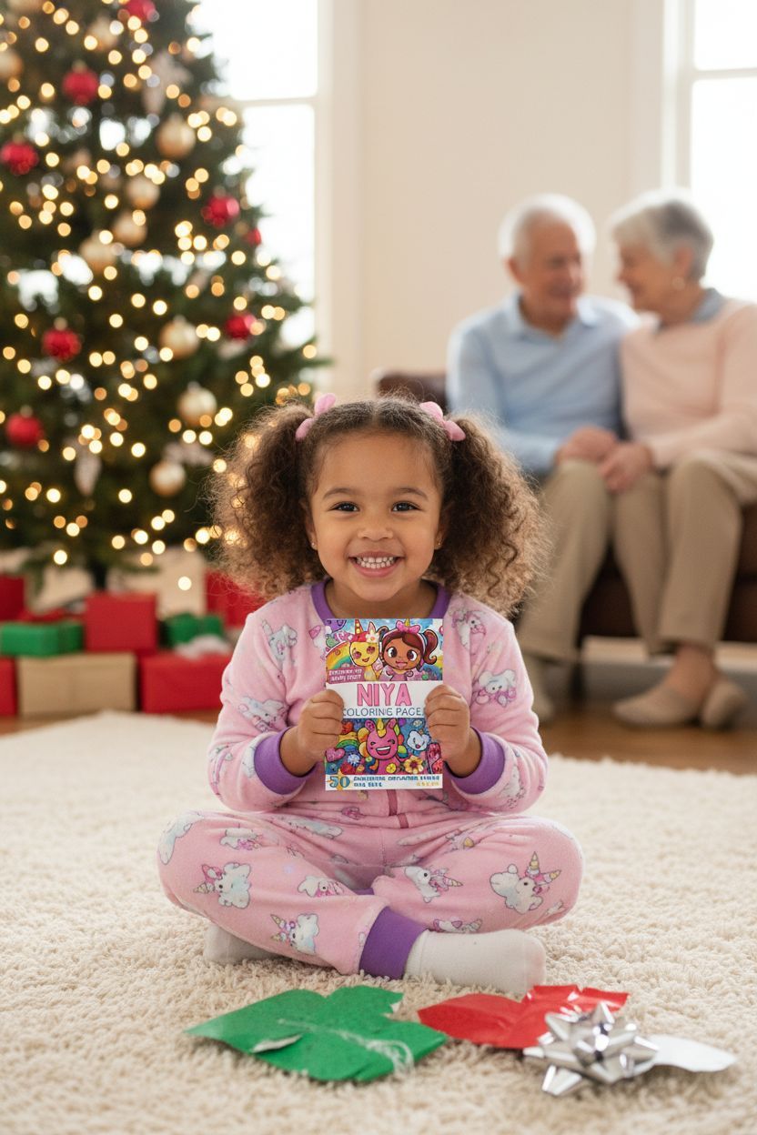 Niya Christmas coloring pages gift