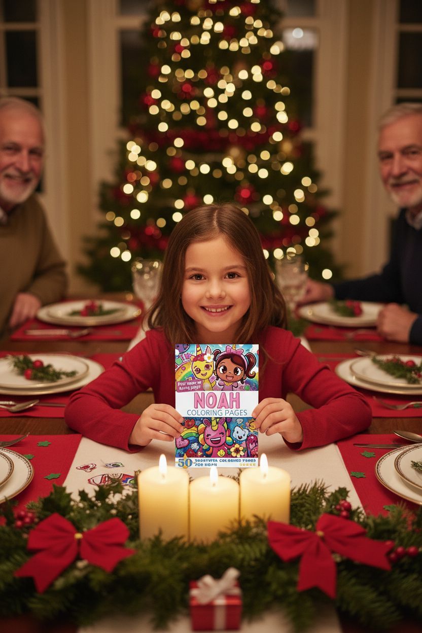 Noah Christmas coloring pages gift