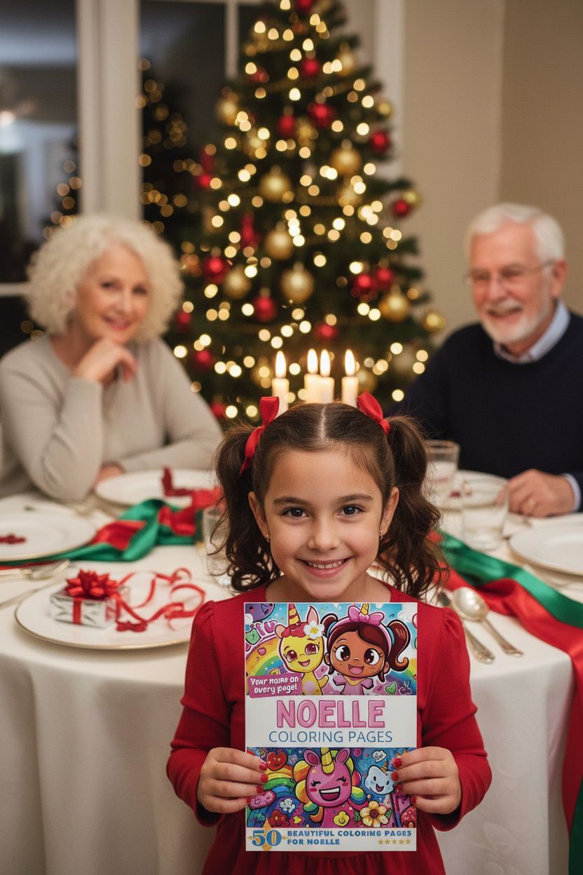 Noelle Christmas coloring pages gift