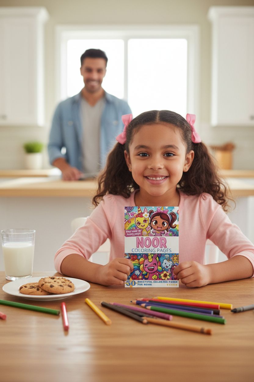 Noor personal coloring pages