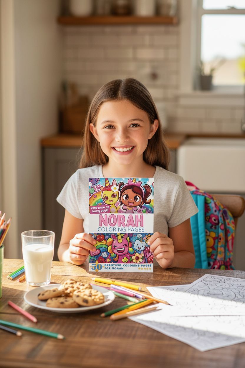 Norah personal coloring pages