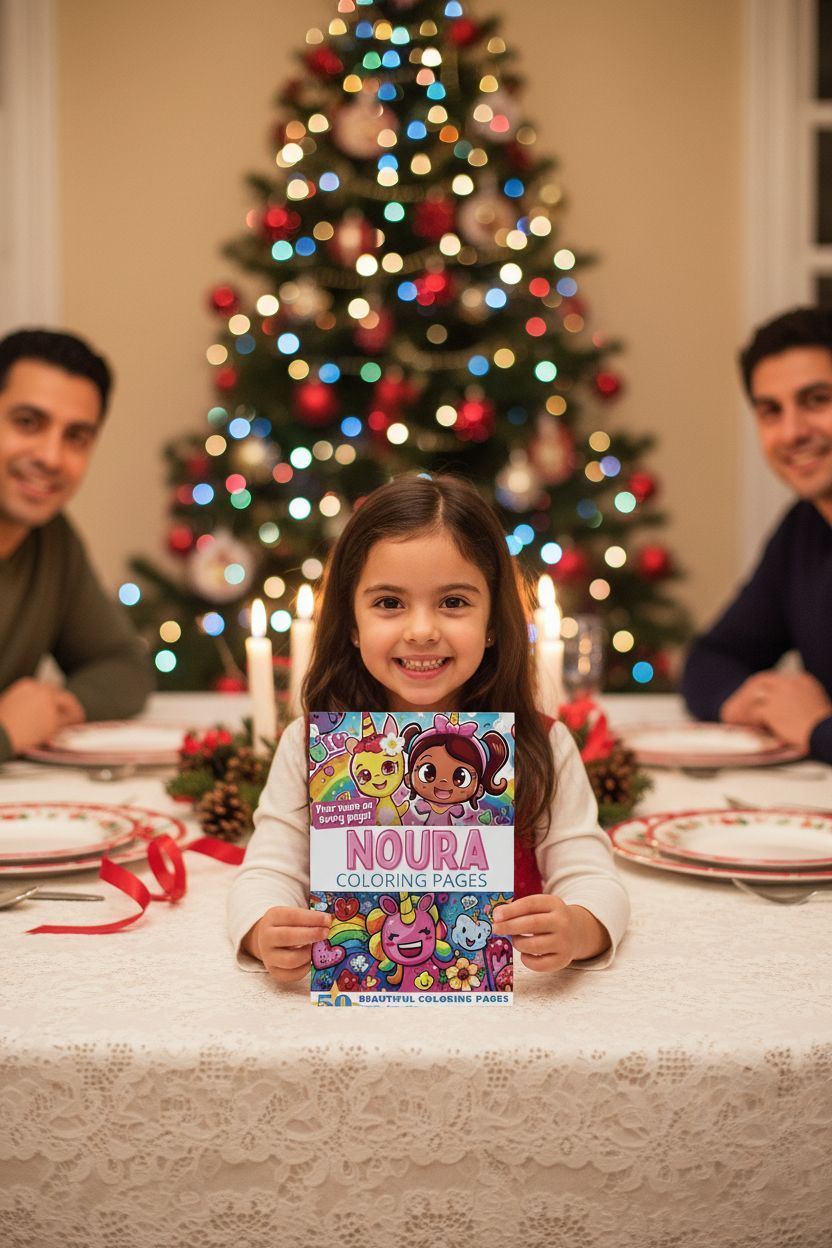 Noura Christmas coloring pages gift