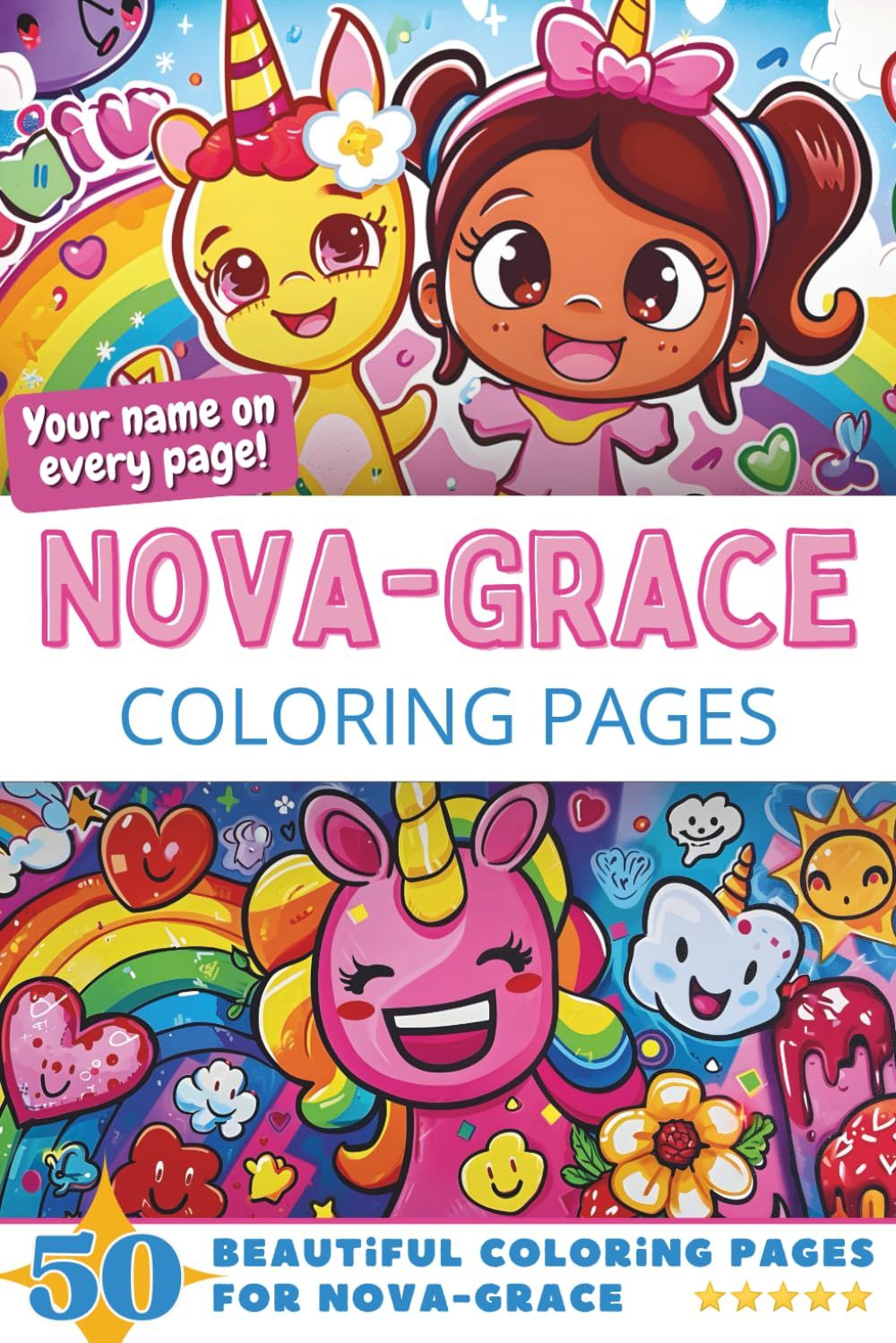 Nova-Grace Coloring Book Cover