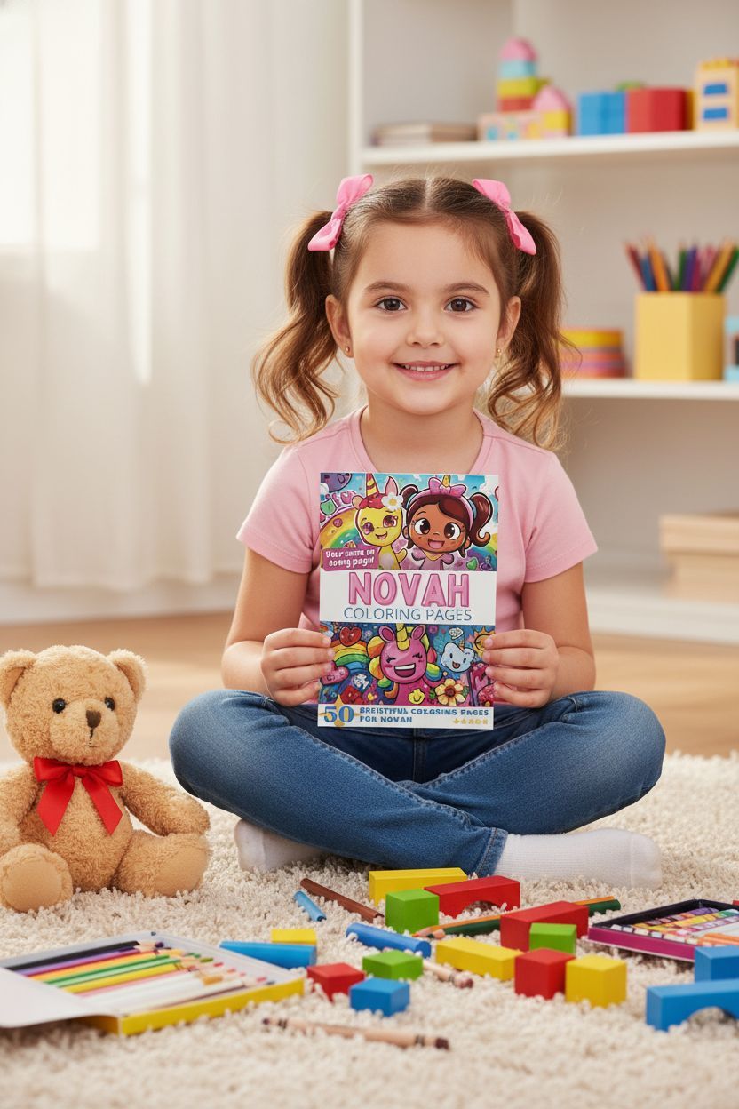 Novah personal coloring pages