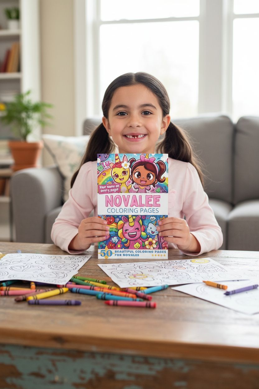Novalee personal coloring pages