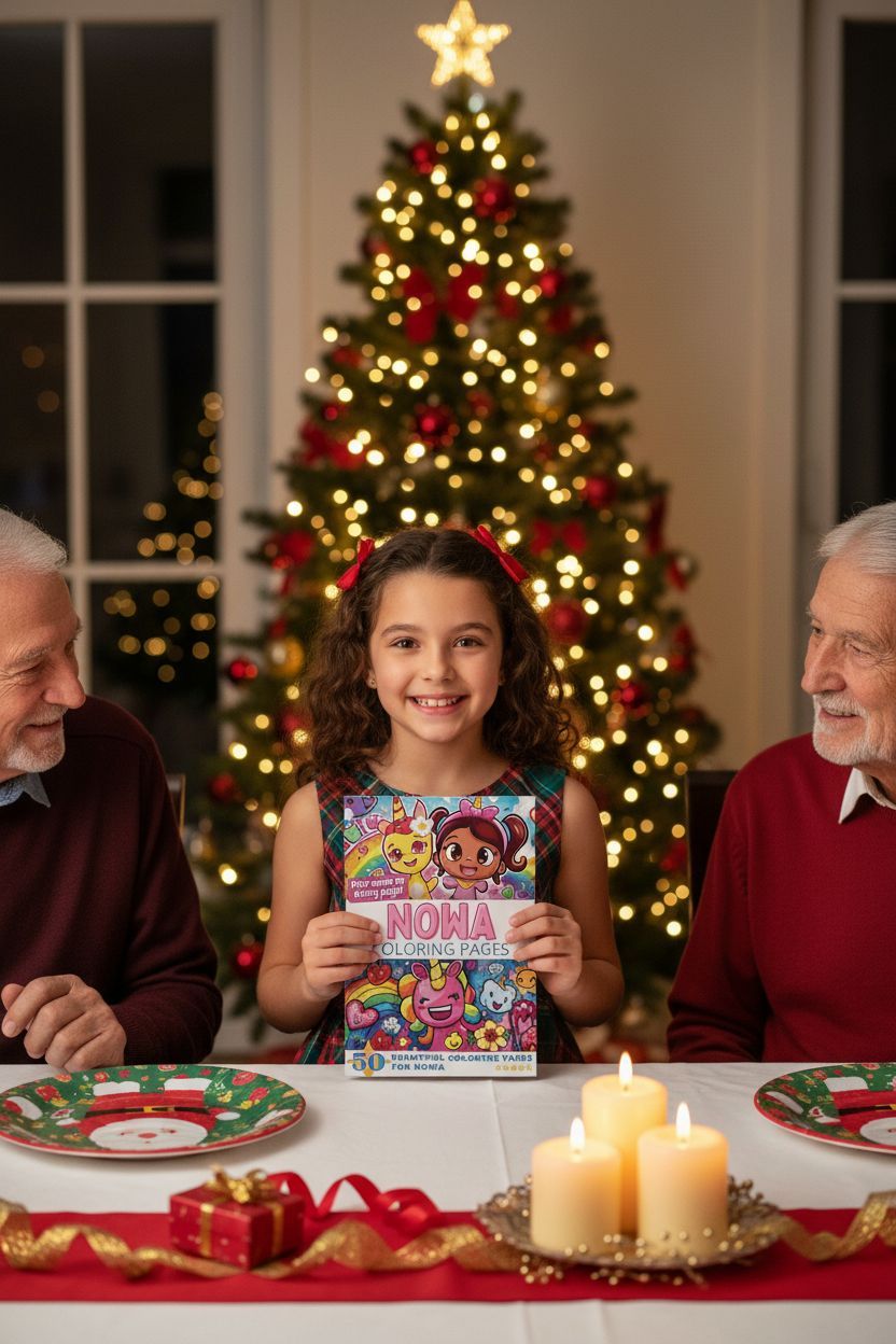 Nowa Christmas coloring pages gift