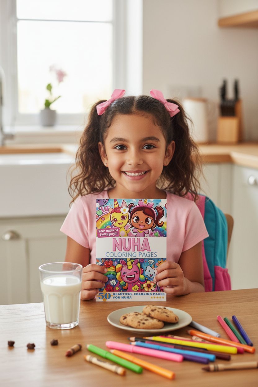 Nuha personal coloring pages