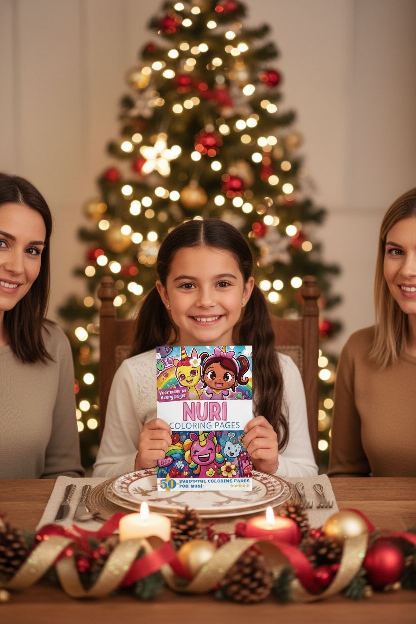 Nuri Christmas coloring pages gift