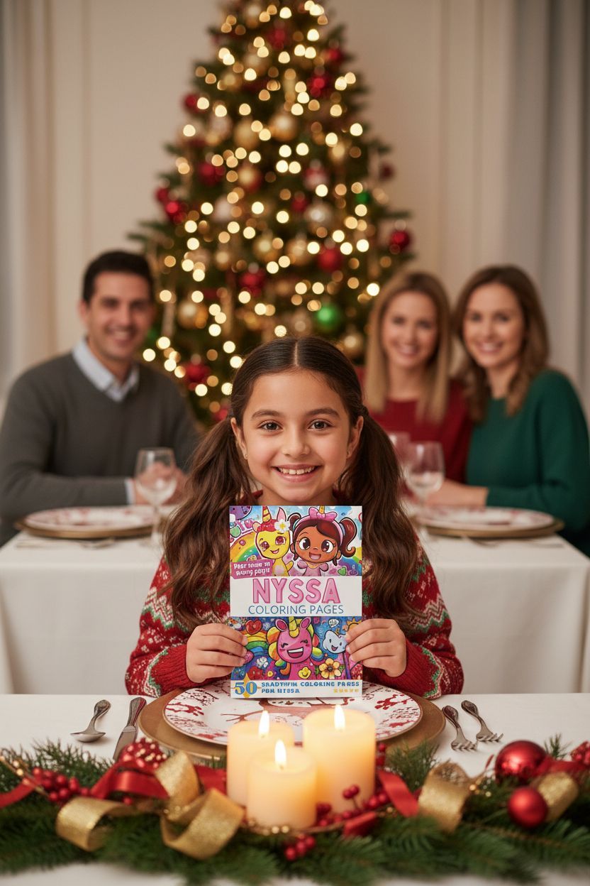 Nyssa Christmas coloring pages gift