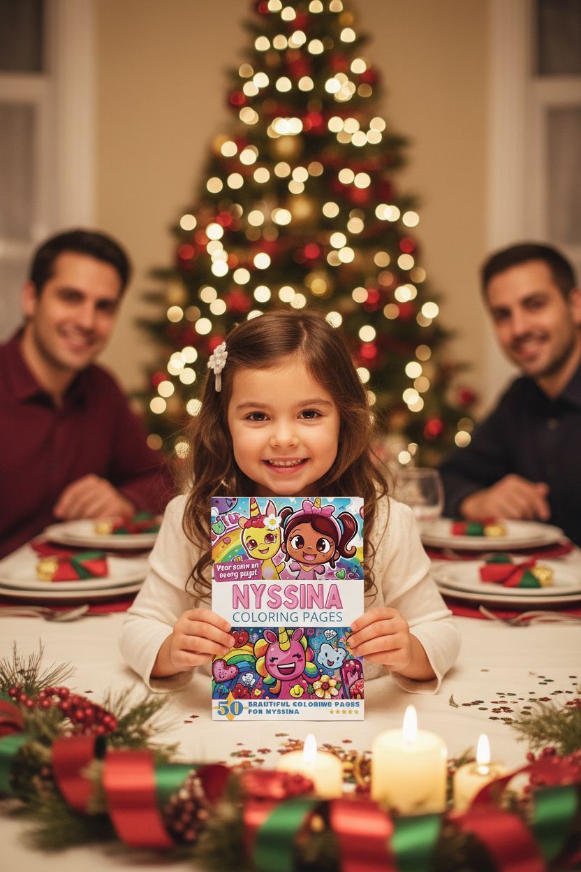 Nyssina Christmas coloring pages gift