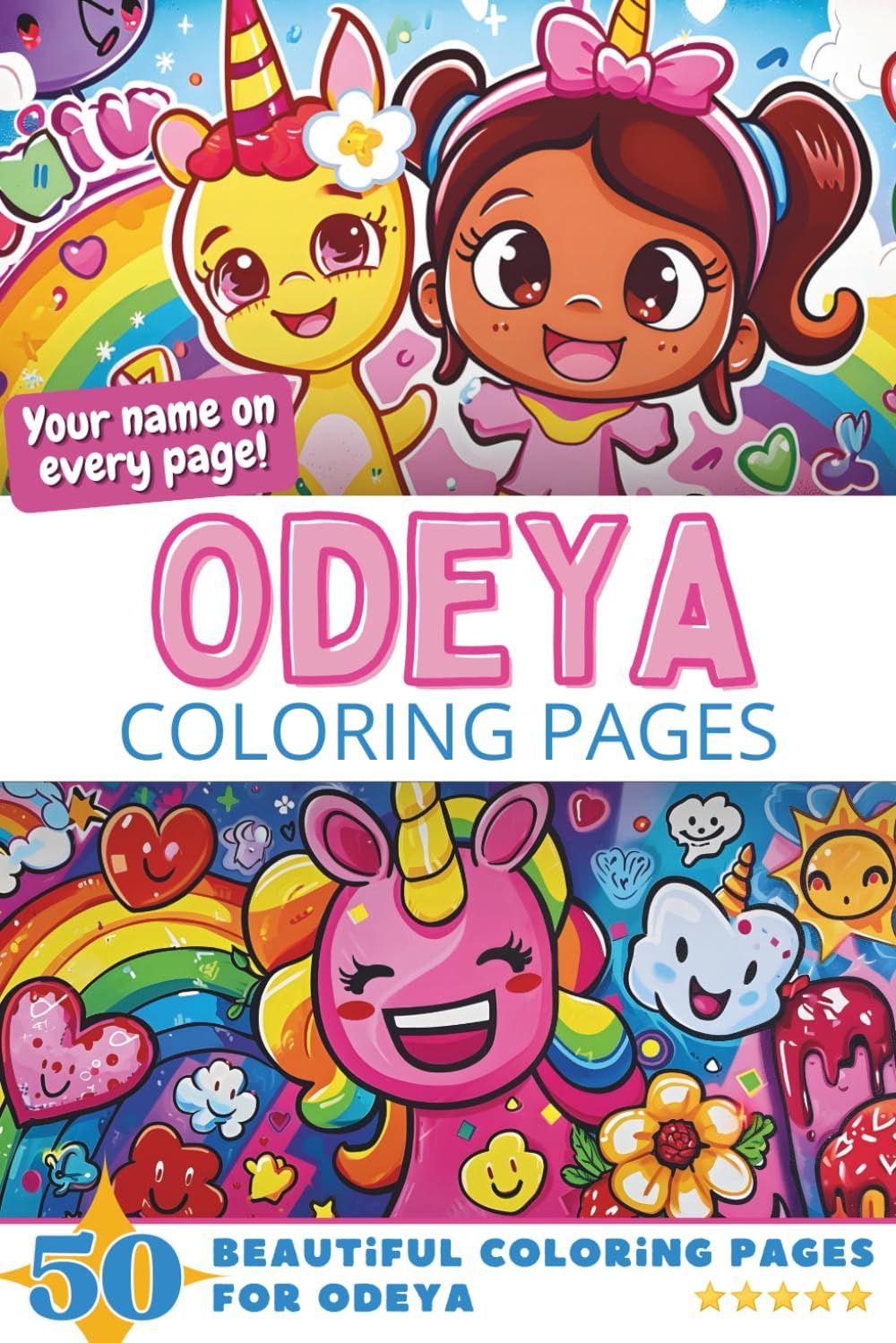 Odeya Coloring Book Cover