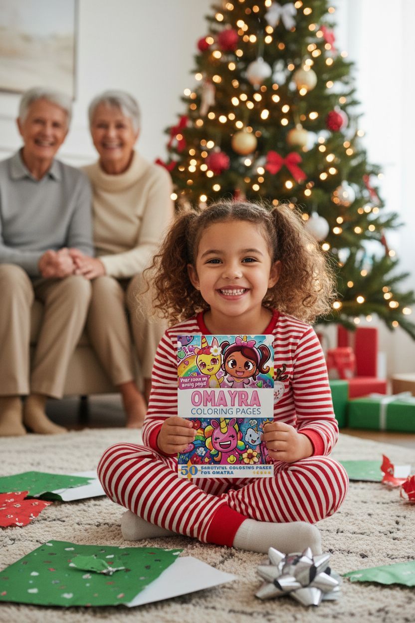 Omayra Christmas coloring pages gift