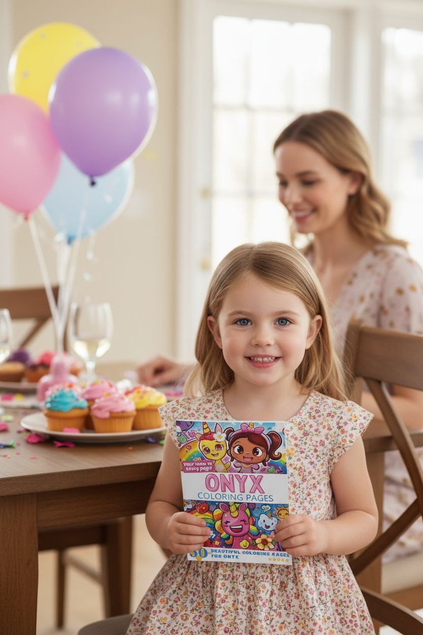 Onyx coloring book in use