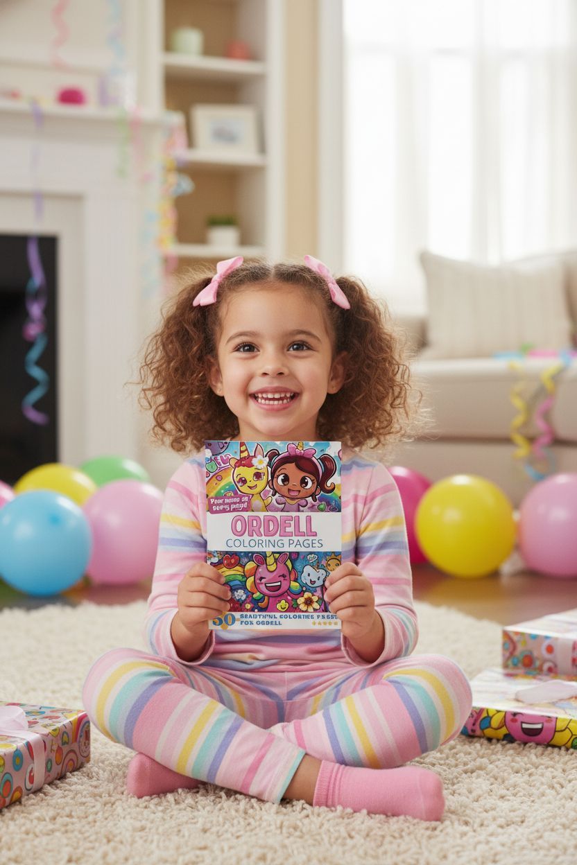 Ordell coloring book in use