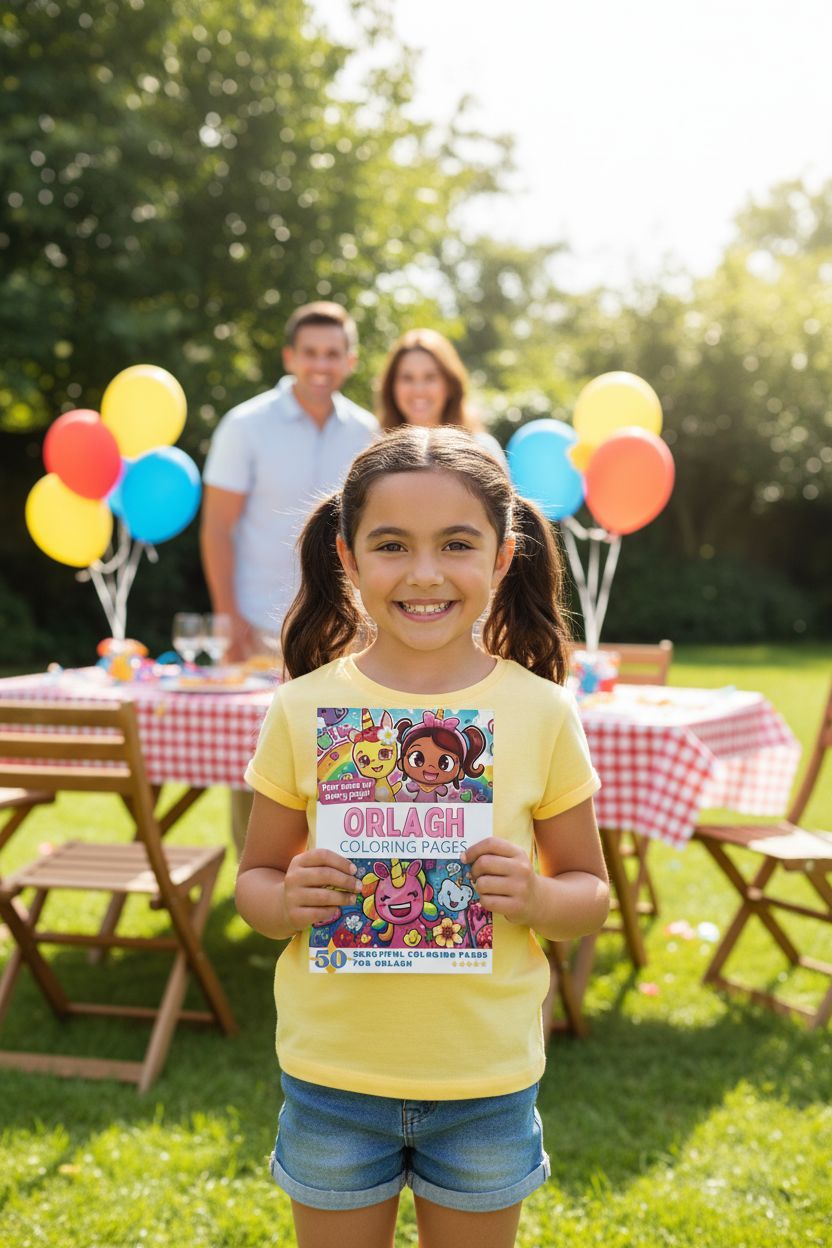 Orlagh coloring book in use