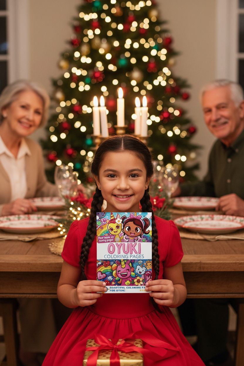 Oyuki Christmas coloring pages gift