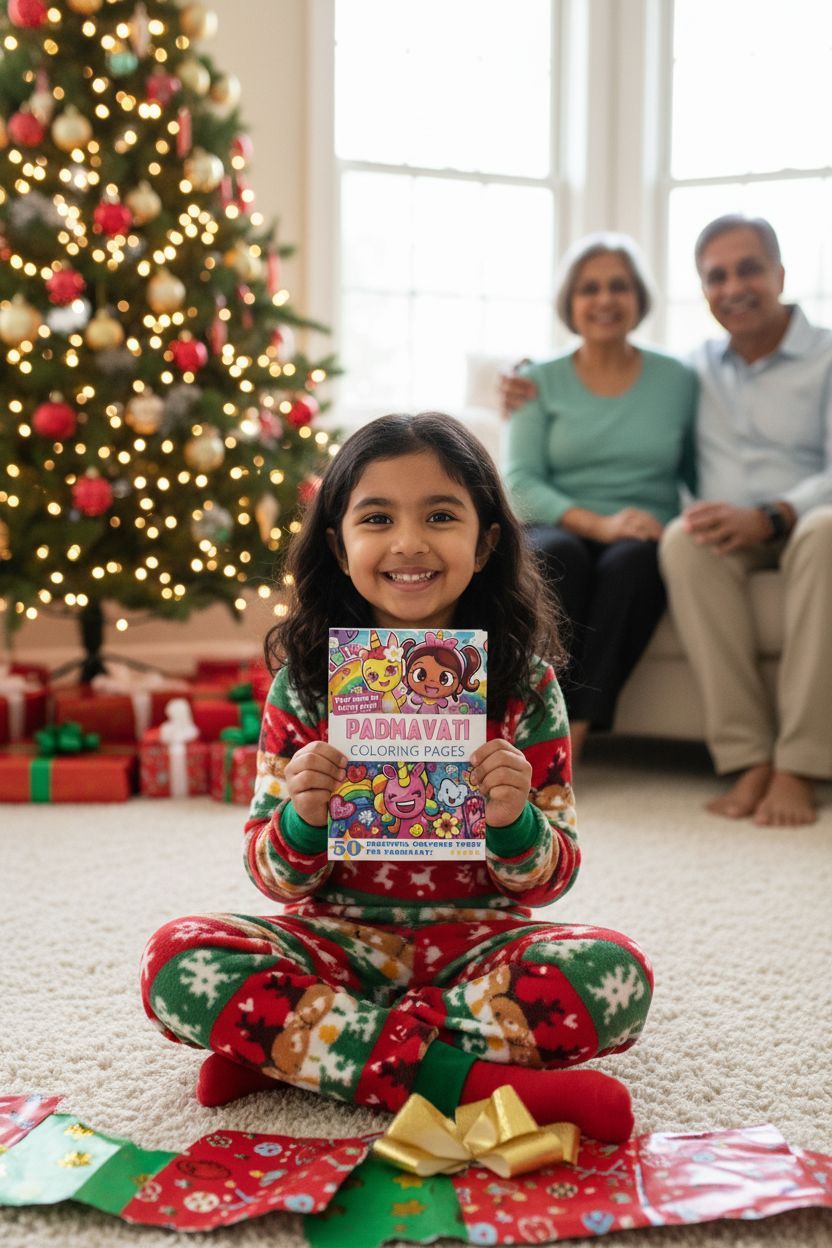 Padmavati Christmas coloring pages gift