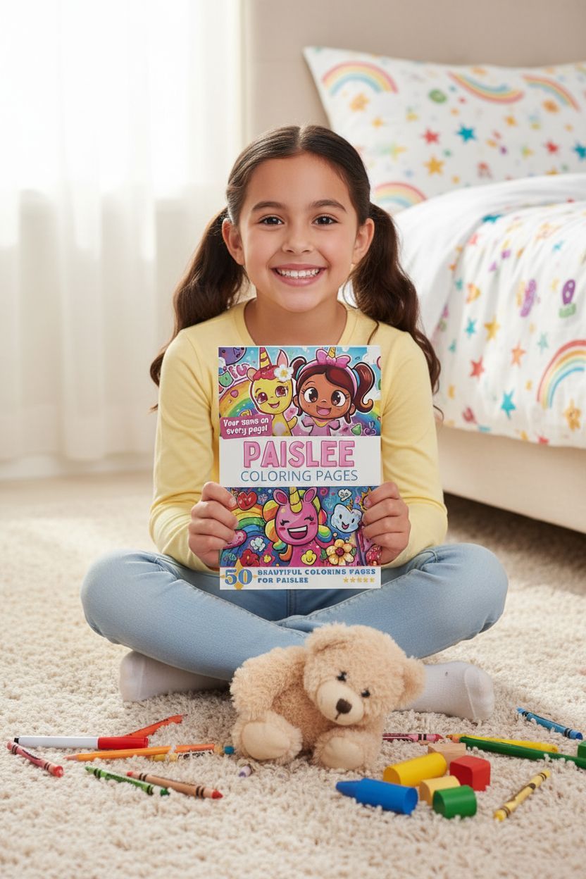 Paislee personal coloring pages
