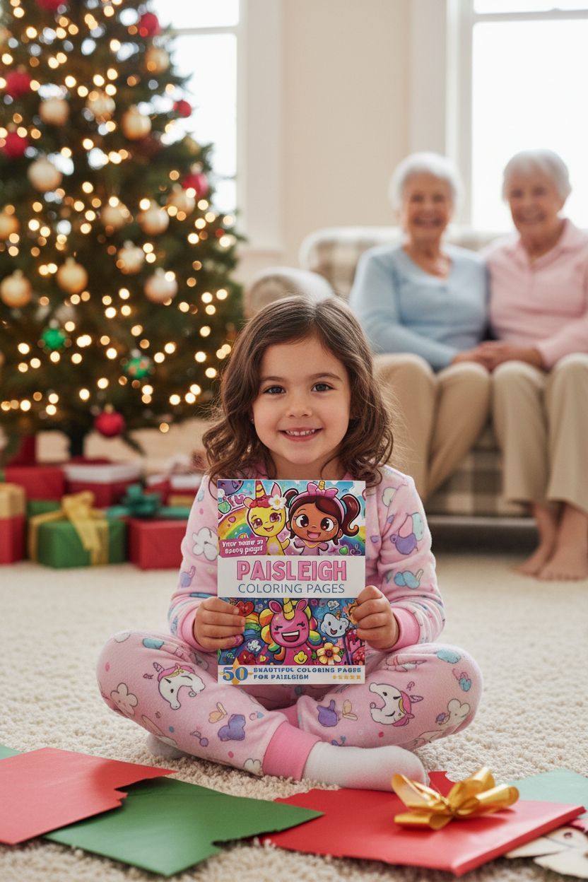 Paisleigh Christmas coloring pages gift