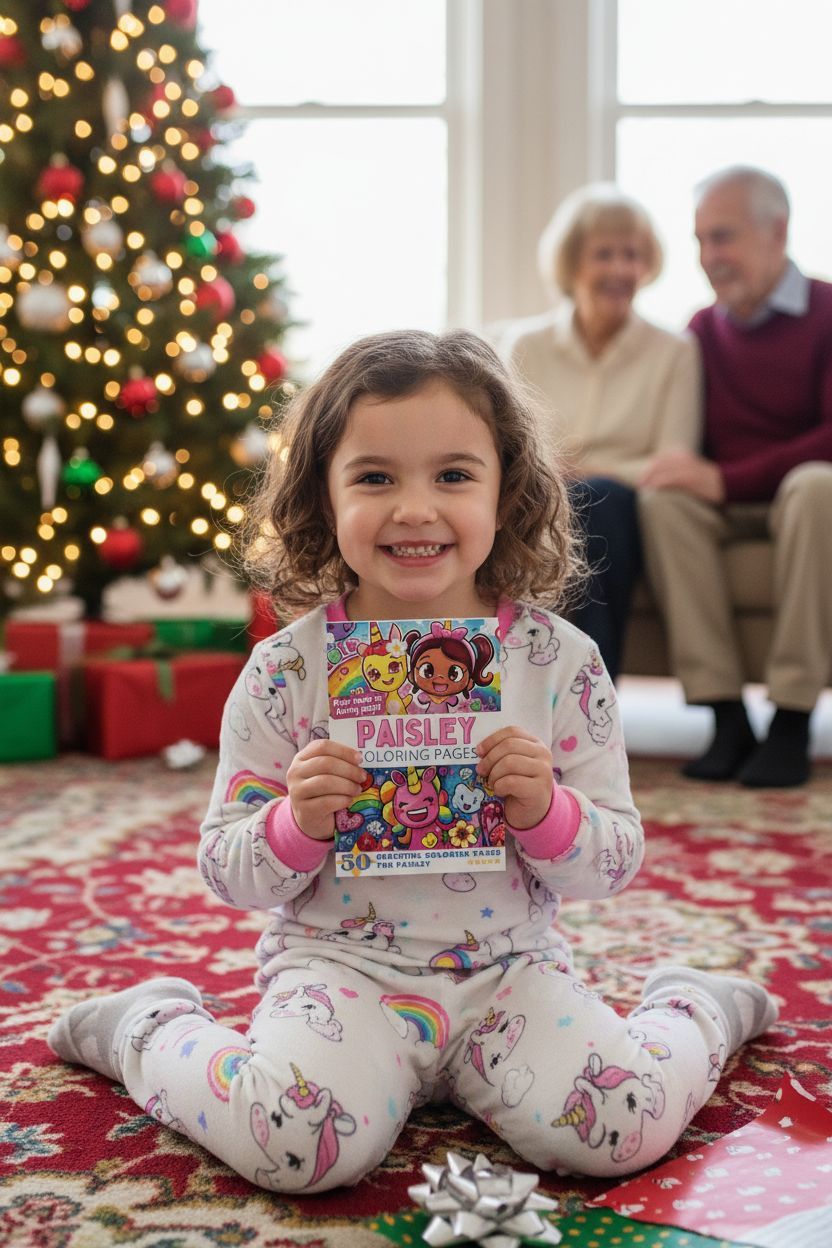 Paisley Christmas coloring pages gift