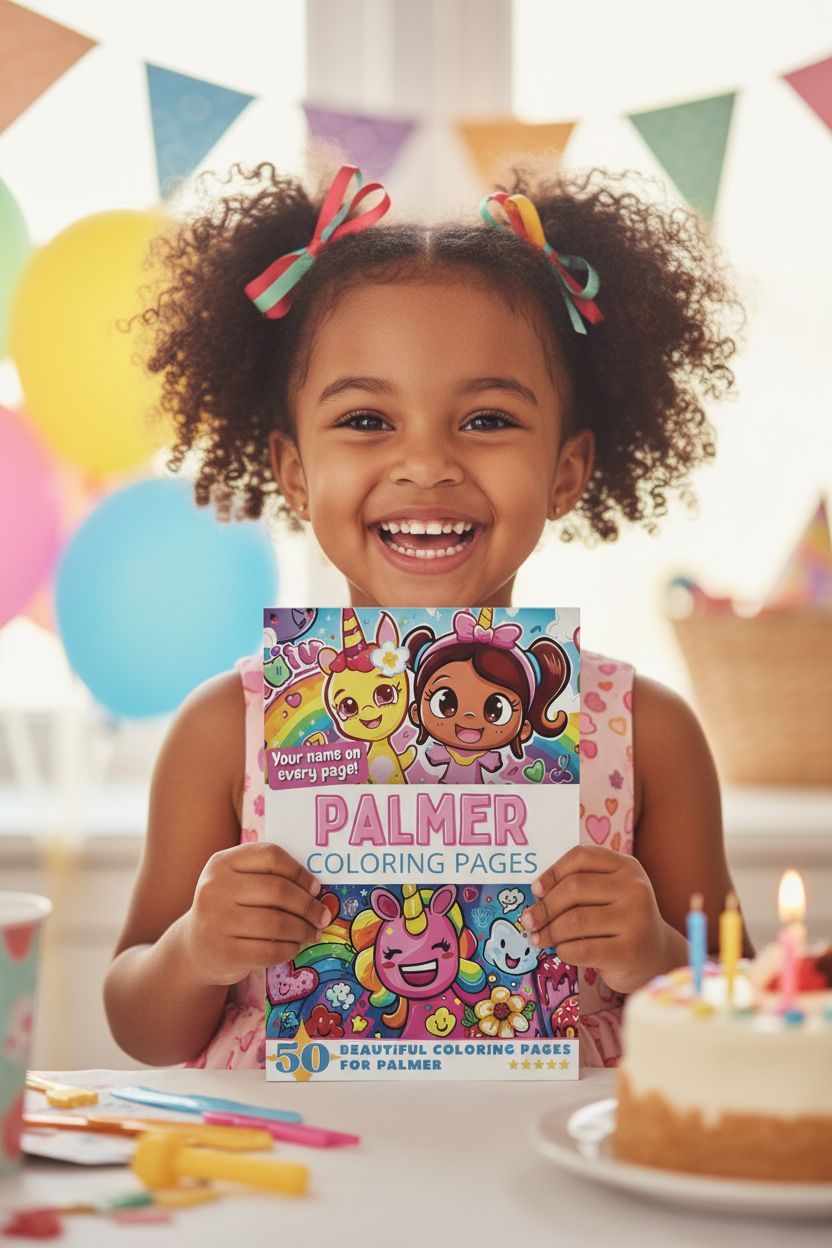 Palmer coloring book in use