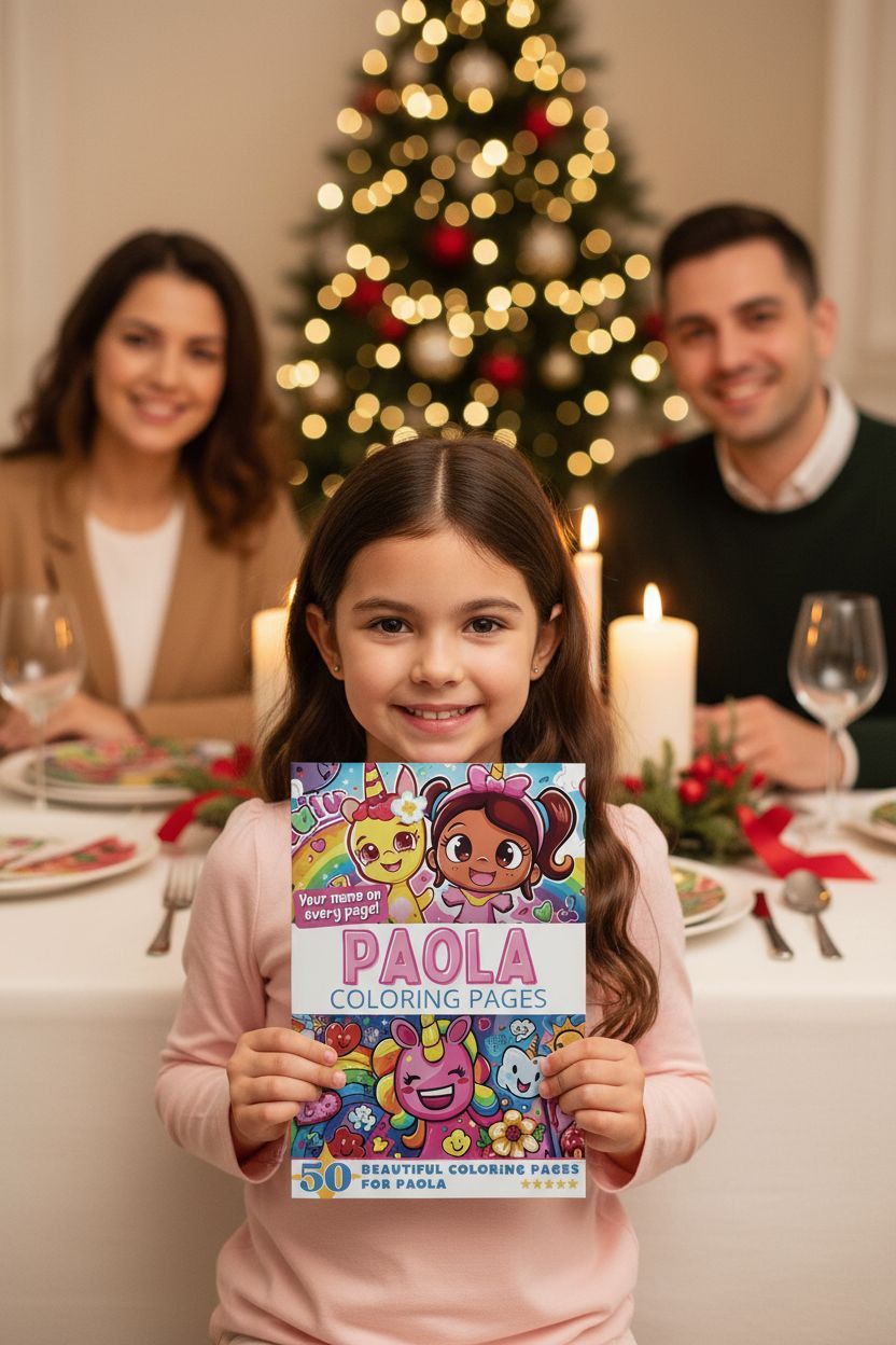 Paola Christmas coloring pages gift