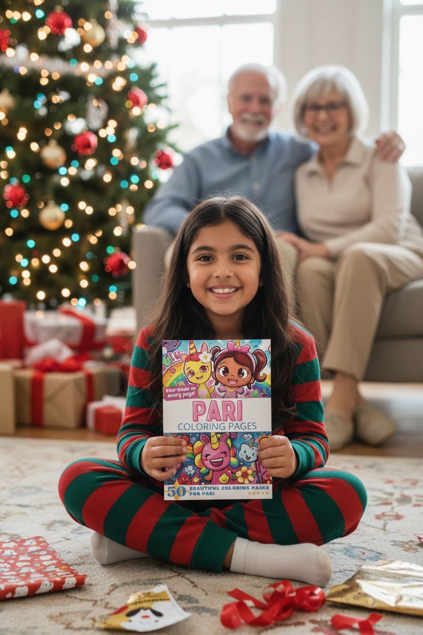 Pari Christmas coloring pages gift