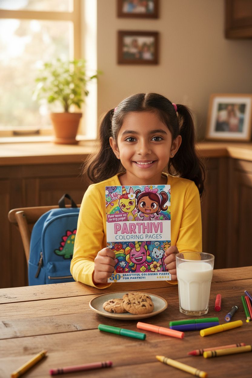 Parthivi personal coloring pages