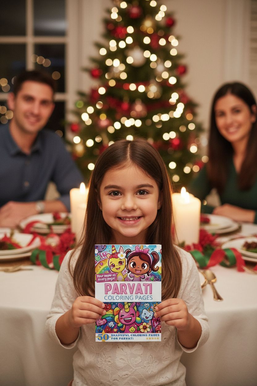Parvati Christmas coloring pages gift