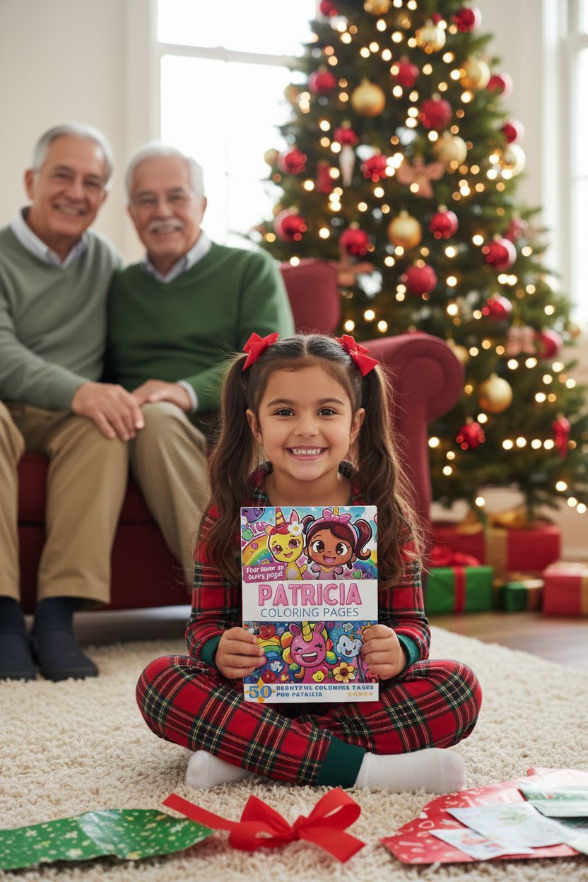 Patricia Christmas coloring pages gift