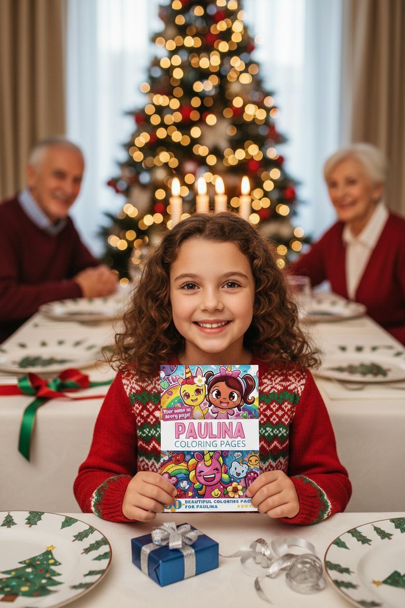 Paulina Christmas coloring pages gift
