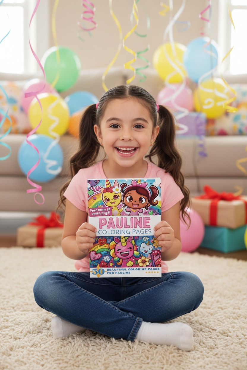 Pauline coloring book in use