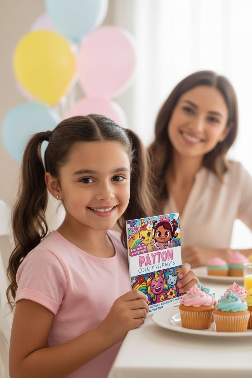 Payton coloring book in use