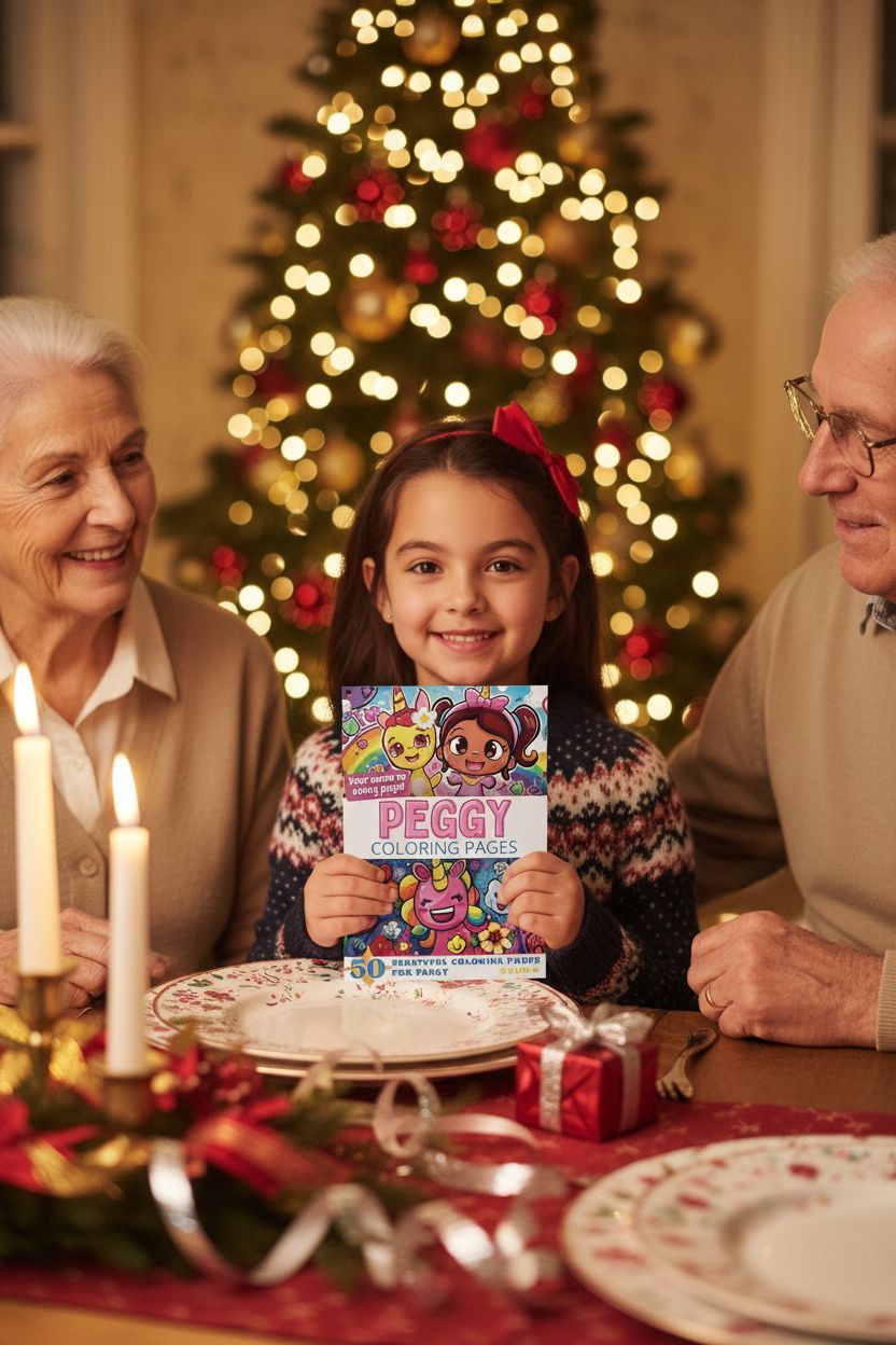 Peggy Christmas coloring pages gift