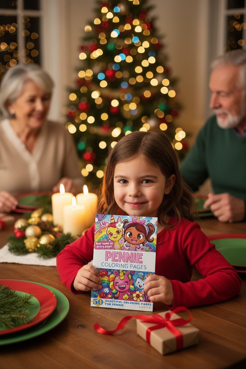 Pennie Christmas coloring pages gift