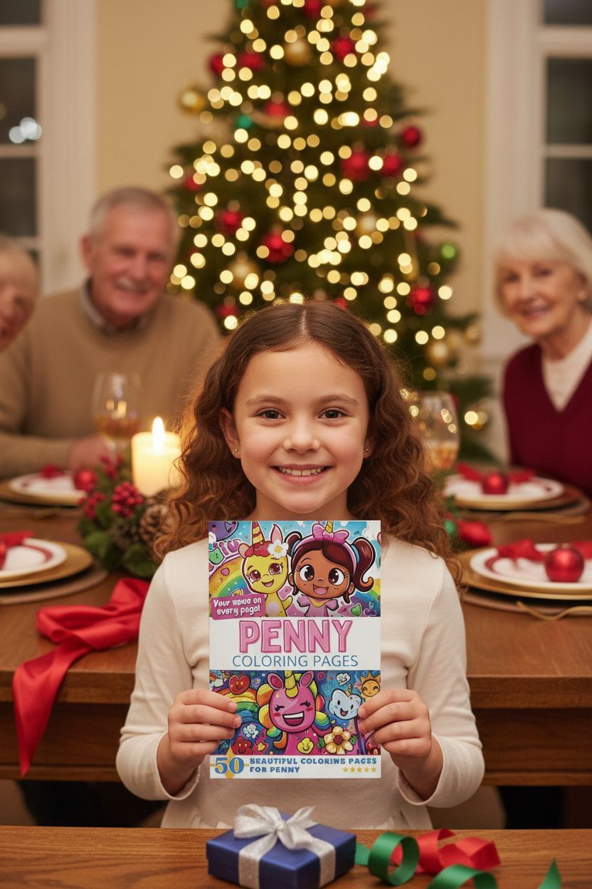 Penny Christmas coloring pages gift