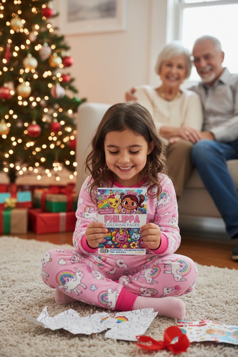 Philippa Christmas coloring pages gift