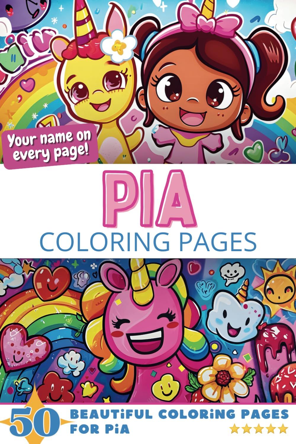 Pia Coloring Book Cover