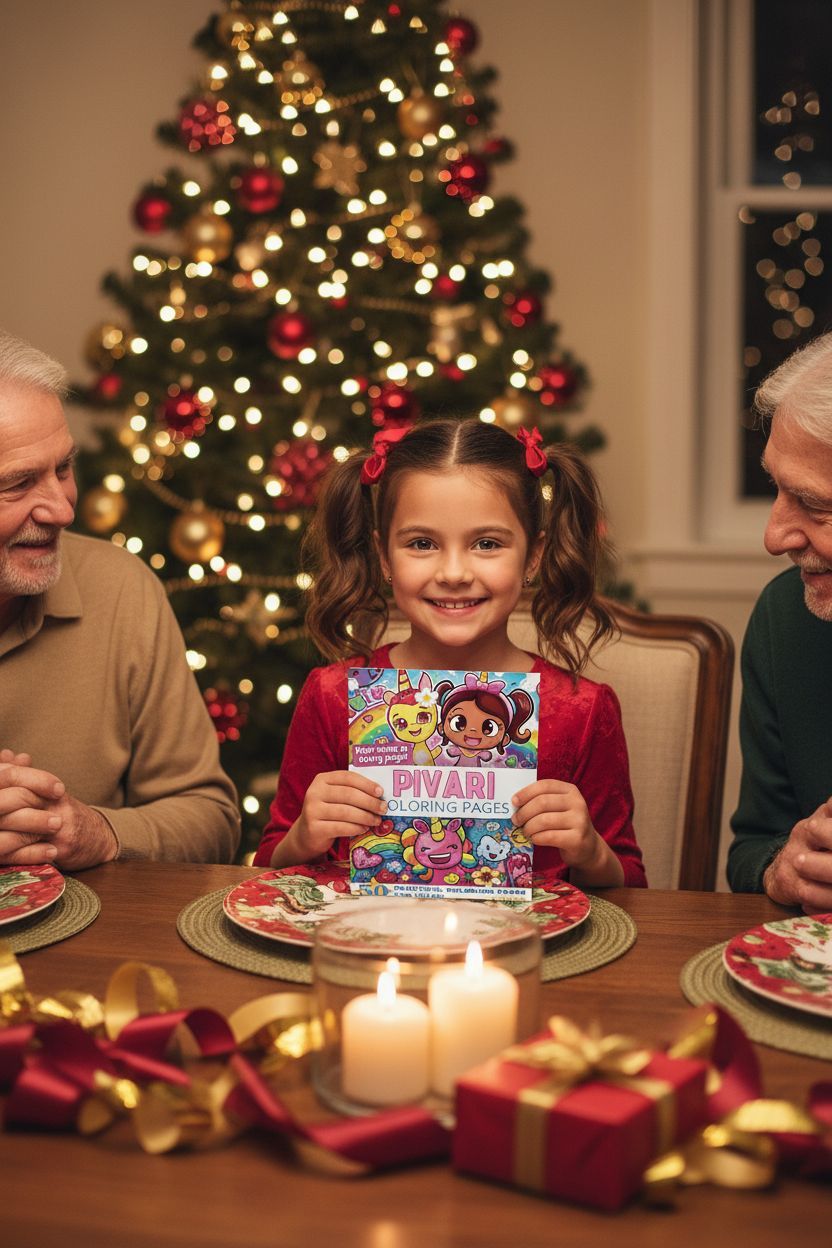 Pivari Christmas coloring pages gift