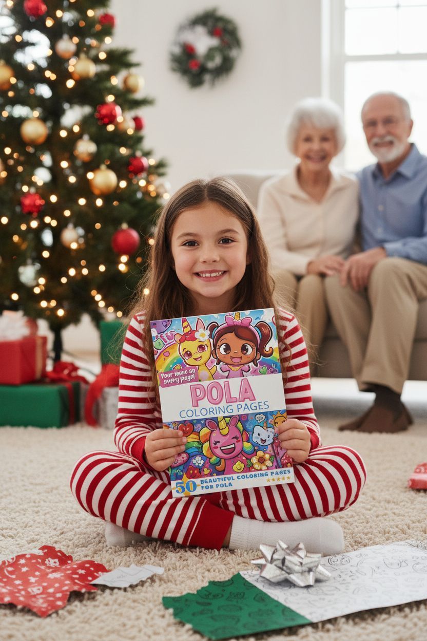 Pola Christmas coloring pages gift
