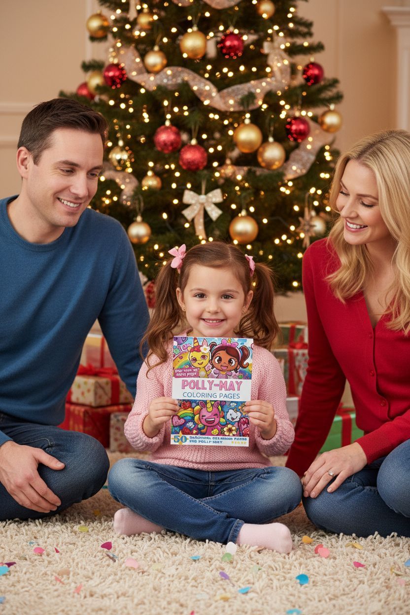 Polly-May Christmas coloring pages gift